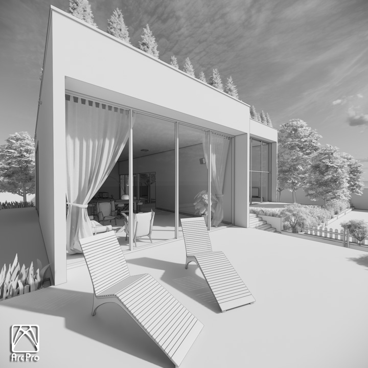پروژه مدلسازی ویلا با رویت (Villa 02)